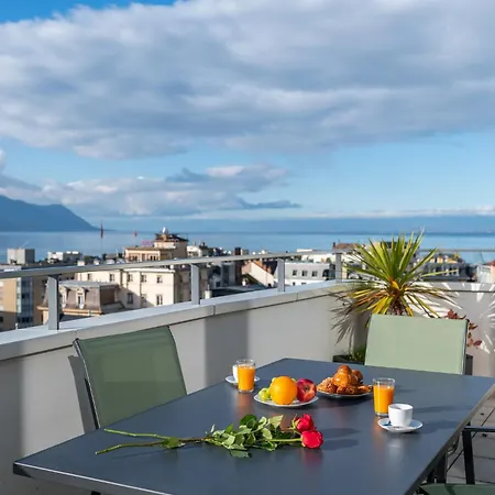 View And - Swiss شقة مونترو